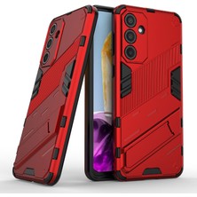 Seashell Digital Samsung Galaxy M55 5g Kılıf Kickstand Koruyucu Pc+Tpu Telefon Kapağı-Kırmızı (Yurt Dışından)