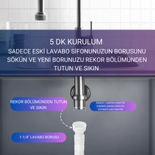 Desiphon Lavabo Sifonları Için Körüklü Boru