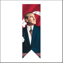 Oysal Bayrak Atatürk Posteri Kırlangıç Modeli Dijital Baskı ve Canlı Renkler 75 x 150