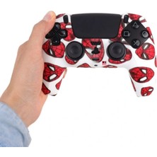 Beboncool Ps5 Dualsense Uyumlu Joystick Koruyucu Silikon Kılıf Spiderman Kırmızı Maske