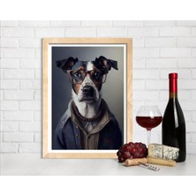 Decotorium Çerçeveli Tablo Anımal Kıngdom-Dog Serisi Mdf Tablo DOG/013