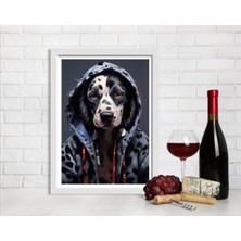 Decotorium Çerçeveli Tablo Anımal Kıngdom-Dog Serisi Mdf Tablo DOG/015