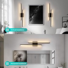 Astricon Pilli LED Dekoratif Banyo Yatak Odası 3000K  Pil Dahildir 2*35CM