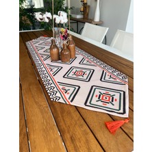 Desen İzmir Desenizmir Ikat Desenli Runner Örtü