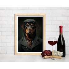 Decotorium Çerçeveli Tablo Anımal Kıngdom-Dog Serisi Mdf Tablo DOG/020