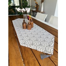 Desen İzmir Desenizmir Modern Desenli Runner Örtü