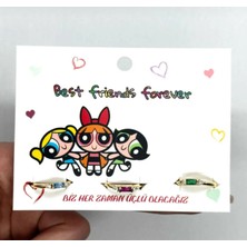 Facnspt Power Puff Girls 3’lü Best Friends Forever Yüzük