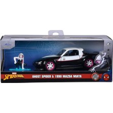 Jada 1:32 Ghost Spider ve 1990 Mazda Miata Koleksiyon Oyuncak Araba