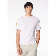 K-Way Bisiklet Yaka Turuncu Erkek T-Shirt K5127JW_FANTOME Sleeve Pocket