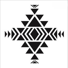 Stencil Sarayi Boyama Şablon Damask Çini Mandala - 1137