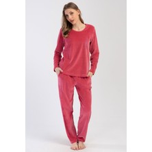 Vienetta Kadın Kadife Uzun Kol Pijama Takım
, 403092