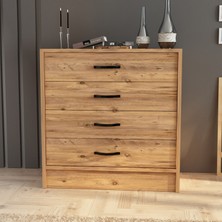 Eco Room Amor 4 Çekmeceli Şifonyer - Atlantik Çam - 86 cm