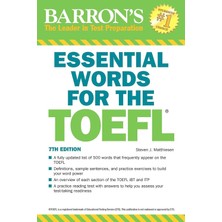 Barron's Essential Words For The Toefl (7th Ed) - Steven J. Matthiesen