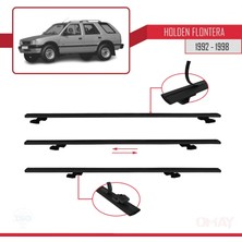 RE&AR Tuning Holden Frontera 1992-1998 Arası ile Uyumlu Basıc Model Universal Ara Atkı Tavan Barı Siyah 2 Adet