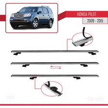 RE&AR Tuning Honda Pilot 2009-2015 Arası ile Uyumlu Basıc Model Universal Ara Atkı Tavan Barı Gri 2 Adet