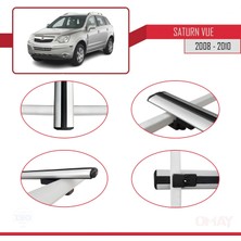 RE&AR Tuning Saturn Vue Opel Antara 2008-2010 Arası ile Uyumlu Basıc Model Universal Ara Atkı Tavan Barı Gri 2 Adet