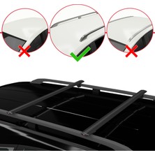 RE&AR Tuning Opel Vivaro 2014-2019 Arası ile Uyumlu Basıc Model Universal Ara Atkı Tavan Barı Siyah 2 Adet