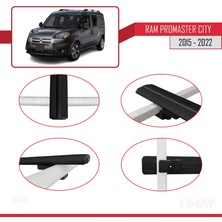 RE&AR Tuning Ram Promaster City 2015-2022 Arası ile Uyumlu Basıc Model Universal Ara Atkı Tavan Barı Siyah 2 Adet