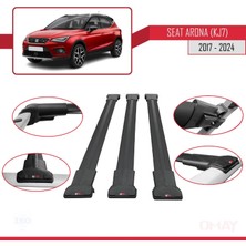 RE&AR Tuning Seat Arona (Kj7) 2017 ve Sonrası ile Uyumlu Fly Model Ara Atkı Tavan Barı Siyah 3 Adet