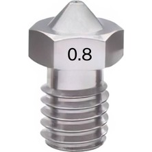 egc Teknoloji 0.8mm E3D V5/v6 Çelik Nozzle - 1.75MM