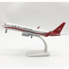 Rındu Shanghai Airlines 737 20CM Alaşımlı Uçak Modeli (Yurt Dışından)