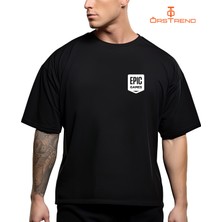 Ors Trend Epic Games Baskılı Oversize Tişört