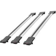 RE&AR Tuning Fiat Scudo 2006-2016 Arası ile Uyumlu Fly Model Ara Atkı Tavan Barı Gri 3 Adet