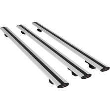 RE&AR Tuning Toyota Corolla Spacio (E110) 1997-2000 Arası ile Uyumlu Basıc Model Universal Ara Atkı Tavan Barı Gri 3 Adet