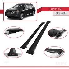 RE&AR Tuning Lexus RX350 - RX350-2 2008-2015 Arası ile Uyumlu Fly Model Ara Atkı Tavan Barı Siyah 2 Adet
