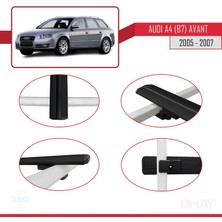 RE&AR Tuning Audi A4 (B7) Avant 2005-2007 Arası ile Uyumlu Basıc Model Universal Ara Atkı Tavan Barı Siyah 3 Adet