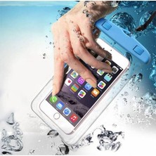 Blue Spectrum Waterproof Universal Su Gecirmez Su Alti Dokunmatik Telefon Kilifi, Boyun Askili, Deniz, Havuz Icin Kilif