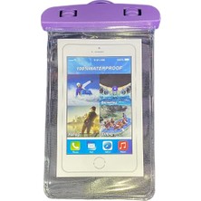 Blue Spectrum Waterproof Universal Su Gecirmez Su Alti Dokunmatik Telefon Kilifi, Boyun Askili, Deniz, Havuz Icin Kilif