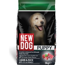 New Dog Kuzu Etli&Pirinçli Yavru Köpek Maması 3 kg