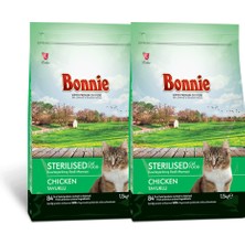 Bonnıe Kısırlaştırılmış Tavuklu Kedi Maması 1,5 kg x 2