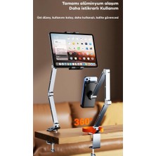 Coofbe Unlimited Universal Katlanabilir Klipsili Telefon Tutucu Stand Tablet Tutucu Stand 360° Döner