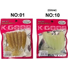 Mutant 3545 Runner Tail 8cm 6.8gr 5'li Paket Silikon Yem Iğnesiz