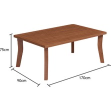 Attaleia Furniture Silyon Sabit Masa Takımı