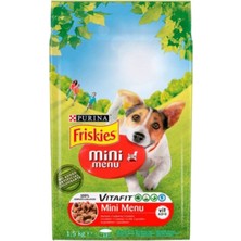 Friskies Mini Menü Etli Kuru Köpek Maması 1.5 kg x 4 Adet