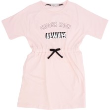 Bebelop Baskılı Beli Büzgü Lastikli Elbise