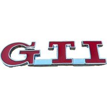 Mes Store Vw Gti Amblem Metal Gti Logo Tampon Çamurluk Bagaj Yazısı 1 Adet