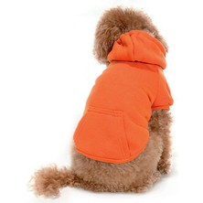 Petza Küçük ve Orta Irk Köpek Sweatshirt - Marmit Turuncu - Köpek Kıyafeti