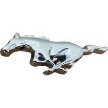 Mes Store Koşan At Metal Arma Mustang Metal Arma Set Çamurluk Logosu 2'li 9CMX4CM