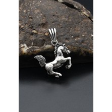 Prestige Gümüş Kolye Ucu 925 Ayar Gümüş At Figürlü