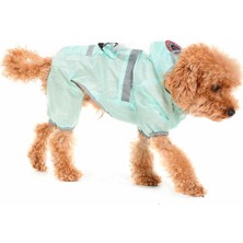 Petza Küçük ve Orta Irk Köpek Paçalı Yağmurluk İnga Yeşil