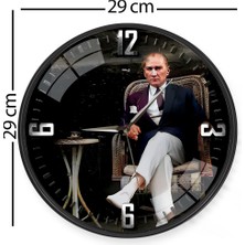 Emya Home Atatürk Duvar Saati - 29 cm