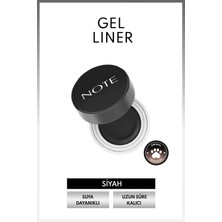 Note Gel Liner Mat Bitişli Suya Dayanıklı Kalıcı Jel Eyeliner - Siyah