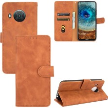 Mellow Mall Kart ile Nokia X10 Tam Koruma Deri Folio Flip Case Için Kılıf (Yurt Dışından)