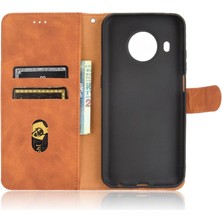 Mellow Mall Kart ile Nokia X10 Tam Koruma Deri Folio Flip Case Için Kılıf (Yurt Dışından)