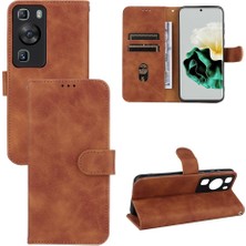 Mellow Mall Huawei P60/P60 Pro 4g Deri Folio Flip Case Kart Ekleme (Yurt Dışından)