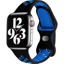 Koodmax Apple Watch M-L 38 40 41 Uyumlu Delikli Nike Spor Kordon
